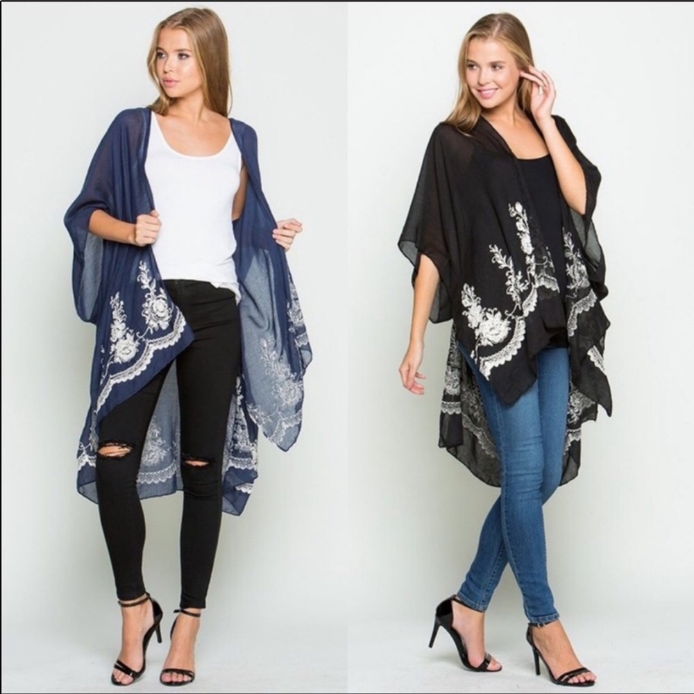 Black Embroidered Tunic